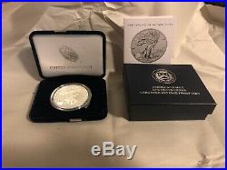 2019 S Enhanced Reverse Proof Silver Eagle 19xe With Box And Numbered Coa