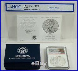 2019-S Enhanced Reverse Proof Silver Eagle Baltimore Show NGC PF69 with COA/Box