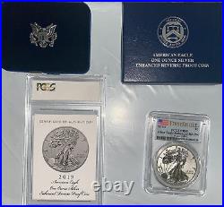 2019 S Enhanced Reverse Proof Silver Eagle PCGS PR69 First Strike with Box & COA