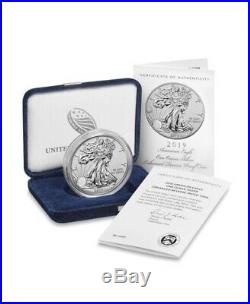 2019 S Enhanced Reverse Proof Silver Eagle With Box And Numbered Coa