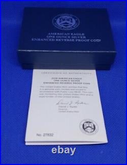 2019-S Enhanced Reverse Proof Silver Eagle with US Mint Box & Numbered COA