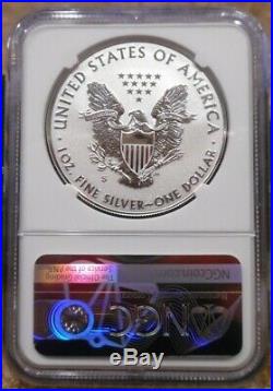 2019 S Enhansed Reverse Proof Silver Eagle NGC PF 70 ER with Box and COA