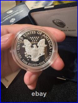 2019 S (PROOF) Silver American Eagle With Box and COA