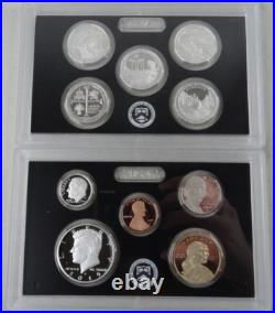 2019-S Silver Proof Set COA Box 10 Coins 90% US Mint NO W CENT