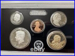 2019-S US Silver Proof Set COA Box, 1.509 Troy oz of. 999 Fine Silver