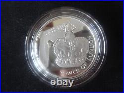 2019 Silver Proof Piedfort £5 Coin Box's + Coa Tower Of London The Crown Jewels