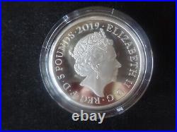2019 Silver Proof Piedfort £5 Coin Box's + Coa Tower Of London The Crown Jewels