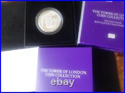 2019 Silver Proof Piedfort £5 Coin Box's + Coa Tower Of London The Crown Jewels