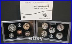 2019 Silver Proof Set U. S Mint COA BOX 10 COINS 99.9% NO EXTRA PENNY