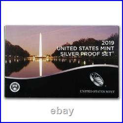 2019 Silver Proof Set U. S Mint COA BOX 10 COINS 99.9% NO EXTRA PENNY