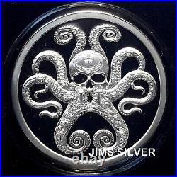 2019 Silver Shield In-Q-Tel 1 oz Silver PROOF with BOX & COA# 407.999 Pure Silver