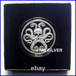 2019 Silver Shield In-Q-Tel 1 oz Silver PROOF with BOX & COA# 407.999 Pure Silver