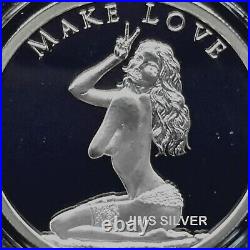 2019 Silver Shield MAKE LOVE 1 oz Silver PROOF with COA #200 & BOX! 920 Mintage