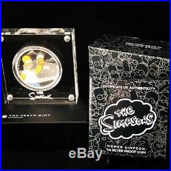 2019 Simpsons. 9999 Silver Proof Coin Collector Set With Mint Boxes & Coa's