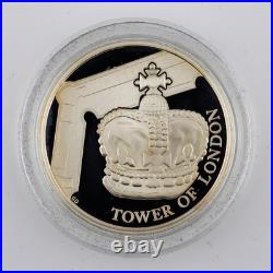2019 Tower of London £5 Silver Proof 4-Coin Set with Box & COAs Royal Mint