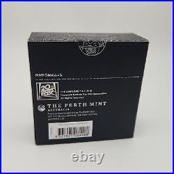 2019 Tuvalu The Simpsons Donut 1 oz Colored Silver Proof Coin with Box and COA