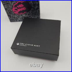 2019 Tuvalu The Simpsons Donut 1 oz Colored Silver Proof Coin with Box and COA