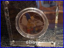 2019 Tuvalu The Simpsons Family $2 Two Dollar Silver Proof 2oz Coin Box COA