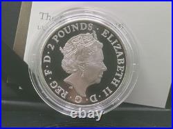 2019 UK Britannia 1oz Silver Proof Coin COA #420 Original Box & Packaging