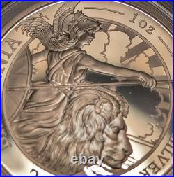 2019 UK Britannia Silver Proof £2, 1 oz. 999 Coin with Box & COA, LOW MINTAGE