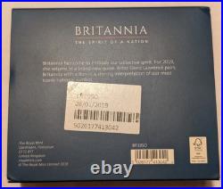 2019 UK Britannia Silver Proof £2, 1 oz. 999 Coin with Box & COA, LOW MINTAGE