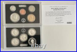 2019 US Mint. 999 Silver Proof Set WithCoa & Box Nice Set