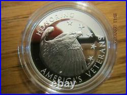 2019 US Mint American Legion Proof SILVER Dollar and Medal Set 19CQ Box CoA