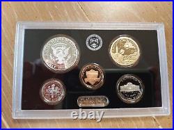 2019 US Mint SILVER Proof Set, original box COA & 2019-W Rev Proof cent