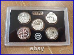 2019 US Mint SILVER Proof Set, original box COA & 2019-W Rev Proof cent