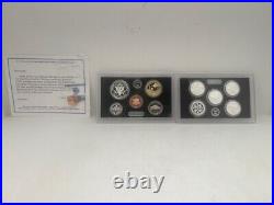 2019 US Mint Silver Proof Set 10 Coins Plus W Reverse Proof Cent No Box or COA