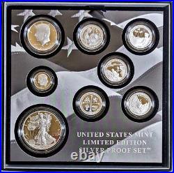 2019 U. S. Mint Limited Edition Silver Proof Set Box Slip Cover COA STOCK 2019 U. S. Mint Limited Edition Silver Proof Set Box Slip Cover COA STOCK