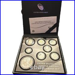 2019 United States Mint Limited Edition Silver Proof Set Original Box With COA
