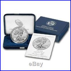2019-s American Silver Eagle Enhanced Reverse Proof Coin With Box & Coa