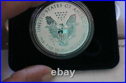 2019-s Enhanced Reverse Proof Silver Eagle With Box And Numbered Coa
