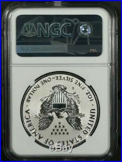 2019-s Ngc Pf69 Enhanced Reverse Proof American Silver Eagle + Box & Coa #3/3
