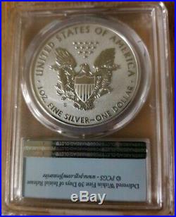 2019-s Silver Eagle ENHANCED REVERSE Proof PCGS PR 70 First Strike withBox & COA