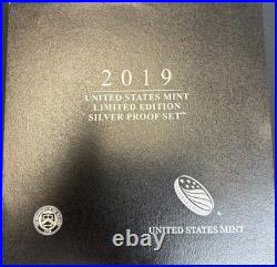 2019-s United States Mint 8 Coin Limited Edition Silver Proof Set Box & Coa #33 2019-s United States Mint 8 Coin Limited Edition Silver Proof Set Box & Coa #33