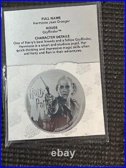 2020 $1 Fiji Hermione Granger Silver Colorized Proof BOX/COA Harry Potter