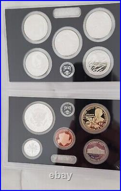 2020 & 2021 Silver Proof Sets US Mint with Box & COA