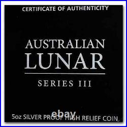 2020 Australia 5 oz Silver Lunar Mouse Proof (HR, withBox & COA) SKU#201606