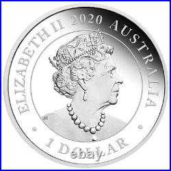 2020 Australia Silver Swan 1oz 99.99 Coin Perth Mint Unopened Box Free S/h