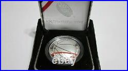 2020 Basketball Hall of Fame Colorized Silver Dollar Coin COA & Box $1 US Proof