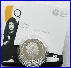 2020 Great Britain Music Legends Queen Error £2 Silver Proof 1oz Coin Box Coa