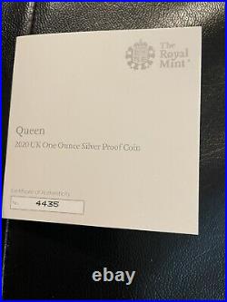 2020 Great Britain Queen Music Legends 1oz Silver Proof Box COA # 4435 2020 Great Britain Queen Music Legends 1oz Silver Proof Box COA # 4435