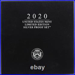 2020 Limited Edition Silver Proof Set Black Box & COA 7 Coins and Silver Eagle