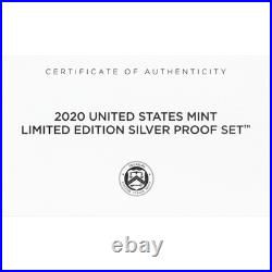 2020 Limited Edition Silver Proof Set Black Box & COA 7 Coins and Silver Eagle 2020 Limited Edition Silver Proof Set Black Box & COA 7 Coins and Silver Eagle