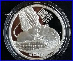 2020 Mouse 2 oz Silver Proof Coin Australian Lunar Series III Twelve Coin + Box