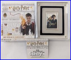 2020 Niue $2 Harry Potter Movie Poster Chamber Secrets Silver Proof Coin BOX/COA