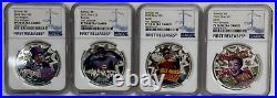 2020 Niue Batman'66 $2 Silver Proof Set PF70 UCameo withBoxes & COAs 1st Releases