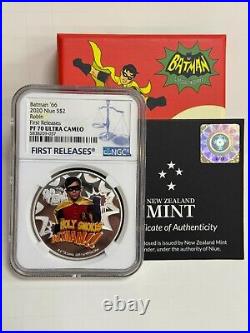 2020 Niue Batman'66 $2 Silver Proof Set PF70 UCameo withBoxes & COAs 1st Releases